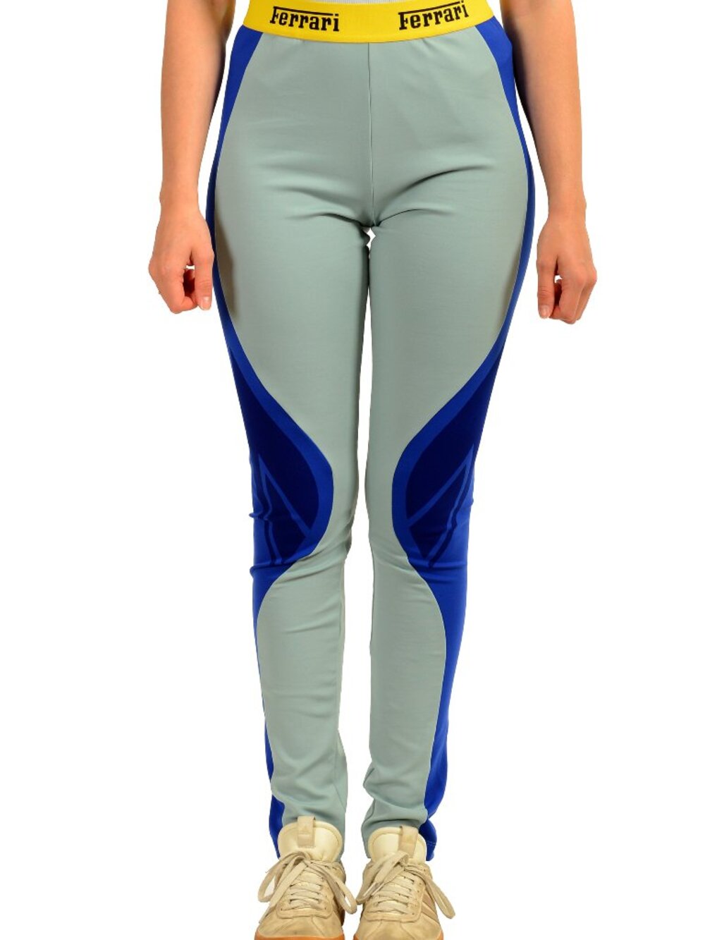 Scuderia Ferrari Women's "Tech Fabric" Multi-Color Leggings Pants US M IT 42